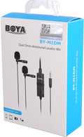 Boya BY-M1DM Duo Lavalier Microphone packaging