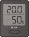 Duux Sense Hygrometer en Thermometer Zwart voorkant