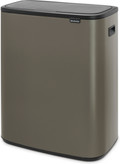 Brabantia Bo Touch Bin 2 x 30 Liter Platinum + Vuilniszakken (120 stuks) null