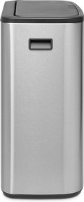 Brabantia Bo Touch Bin 2 x 30 Liter Rvs Fingerprint Proof + Vuilniszakken (120 stuks) rechterkant