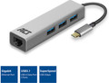 ACT USB-C 3-poorts hub met ethernet null