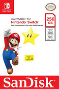 SanDisk MicroSDXC Extreme Gaming 256GB (Nintendo Licensed) packaging