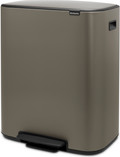 Brabantia Bo Pedal Bin 60 Liter Platinum + Vuilniszakken (120 stuks) detail