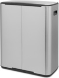 Brabantia Bo Pedal Bin 60 Liter Rvs Fingerprint proof + Vuilniszakken (120 stuks) achterkant