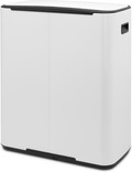 Brabantia Bo Pedal Bin 2 x 30 Liter White achterkant