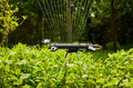 Gardena Zwenksproeier AquaZoom M product in gebruik