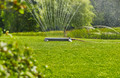 Gardena Zwenksproeier AquaZoom L product in gebruik