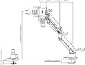 Neomounts NM-D775BLACKPLUS Monitor Arm Gas Spring High Capacity Black visual supplier