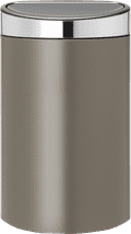 Brabantia Touch Bin 40 Litres Platinum / Couvercle Matt Steel Main Image