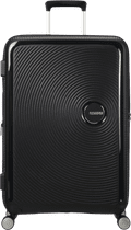 American Tourister Soundbox Expandable Spinner 77cm Bass Black voorkant