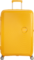 American Tourister Soundbox Expandable Spinner 77cm Golden Yellow voorkant