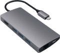 Satechi USB-C to USB-A, Ethernet, and HDMI Dock Space Gray Main Image
