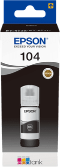 Epson 104 Inktflesje Zwart Main Image
