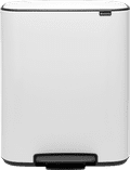 Brabantia Bo Pedal Bin 2 x 30 Liter White Main Image