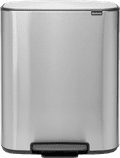 Brabantia Bo Poubelle à Pédale 2 x 30 Litres Inox Anti-traces de Doigts Main Image