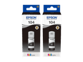 Epson 104 Inktflesjes Zwart Duo Pack Main Image