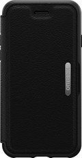 Otterbox Strada Apple iPhone SE 2022 / SE 2020 / 8 / 7 Book Case Zwart voorkant