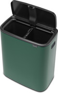 Brabantia Bo Touch Bin 2 x 30 Liter Pine Green + Vuilniszakken (120 stuks) detail
