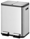 EKO EcoCasa II Splitted 2x 30L Matte Stainless Steel Main Image