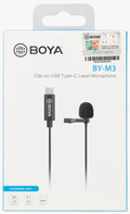 Boya BY-M3 Lavalier Microphone for USB-C packaging