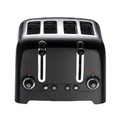 Dualit Lite Gloss 4-slot Black left side