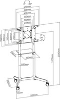 Neomounts NS-M1250BLACK TV-Ständer Schwarz null