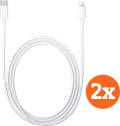 Apple Usb C naar Lightning Kabel 1m Kunststof Wit Duopack Main Image