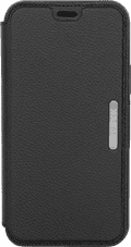 Otterbox Strada Apple iPhone 12 / 12 Pro Book Case Leer Zwart voorkant