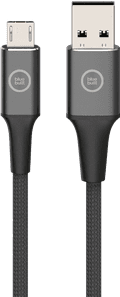 BlueBuilt USB-A to Micro USB Cable Nylon Black 1.5m Main Image