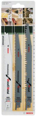 Bosch 3-delige Reciprozaagbladenset (hout en metaal) Main Image