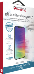 InvisibleShield Glass Elite VisionGuard+ Apple iPhone 12 / 12 Pro / 11 / Xr Displayschutzfolie produkt in gebrauch