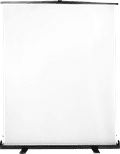 StudioKing Roll-Up Background Screen FB-150200FW 150x200cm White Main Image