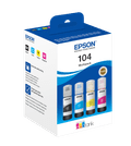 Epson 104 Inktflesjes Combo Pack Kleur verpakking