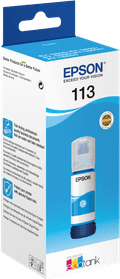 Epson 113 Inktflesje Cyaan linkerkant