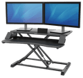 Fellowes Sit-Stand Workstation Black Main Image