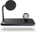 Zens 3-in-1 Wireless Charger 10W with Stand and MagSafe Magnet Black front