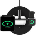 Belkin 3-en-1 Chargeur MagSafe Sans Fil 15 W Noir dessus