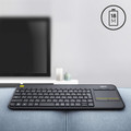 Logitech K400 Plus Wireless Touch Black QWERTY null