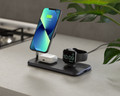 Zens 3-in-1 Wireless Charger 10W with Stand and MagSafe Magnet Black product in use