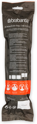 Brabantia Sacs Poubelle Code X - 10-12 Litres (200 pièces) arrière