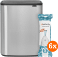 Brabantia Bo Touch Bin 2 x 30 Liter Rvs Fingerprint Proof + Vuilniszakken (120 stuks) Main Image