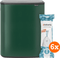 Brabantia Bo Touch Bin 2 x 30 Liter Pine Green + Vuilniszakken (120 stuks) Main Image