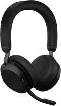 Jabra Evolve2 75 USB C Draadloze Office Headset met oplaadstandaard Zwart null