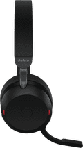 Jabra Evolve2 75 USB C Draadloze Office Headset met oplaadstandaard Zwart null