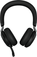 Jabra Evolve2 75 USB C Draadloze Office Headset met oplaadstandaard Zwart null