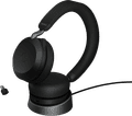 Jabra Evolve2 75 USB C Draadloze Office Headset met oplaadstandaard Zwart Main Image