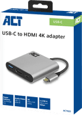 ACT USB-C to USB and HDMI adapter with Power Delivery packaging