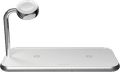 ZENS Dual & Apple Watch Aluminium kabelloses Ladegerät 10 W Weiß vorne