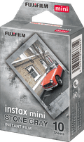 Fujifilm instax mini film Stone Gray packaging