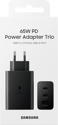Samsung Super Fast Charging Oplader met 3 Usb Poorten 65W Zwart null